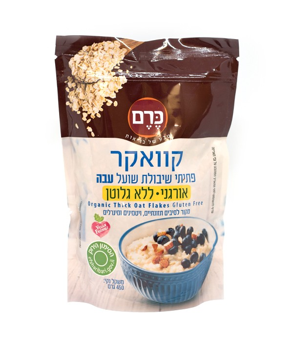 קוואקר עבה אורגני ללא גלוטן